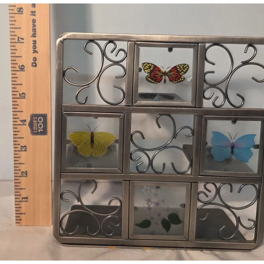 Partylite Butterfly Metal Candle Holder Wall Decor Tea Light Display